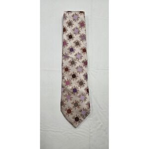 Steve‎ Harvey Collection Tie Multicolor 100% Silk Handmade Christmas Bulb Design
